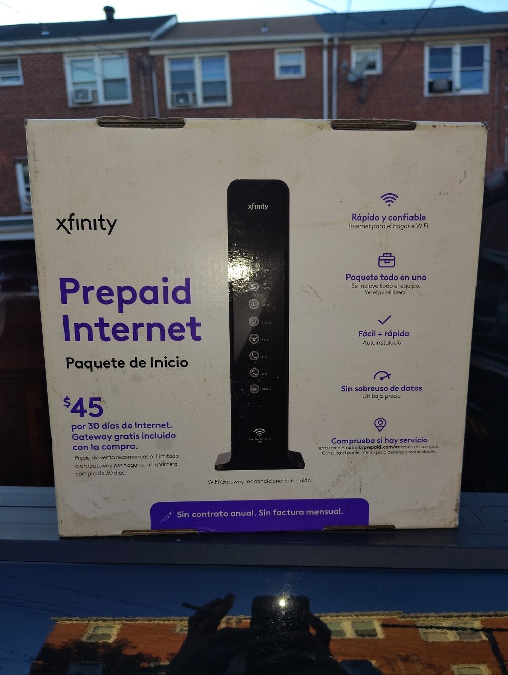 Xfinity Prepaid home internet service $45.00 Plan